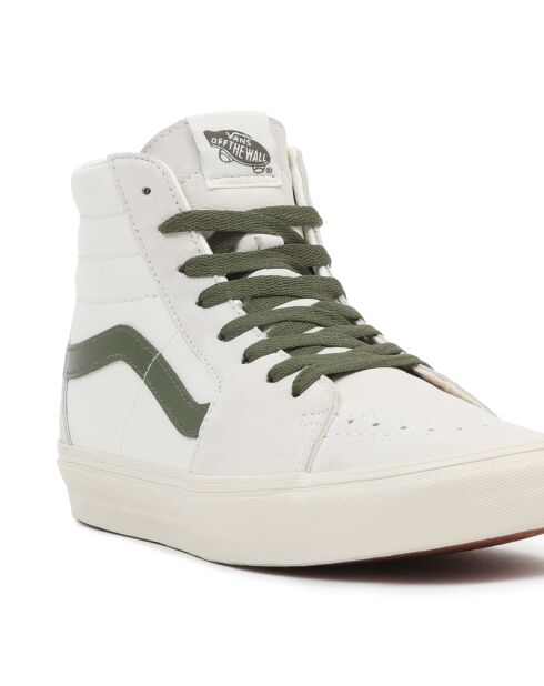 Sneakers en Cuir & Textile SK8-Hi blanc/kaki